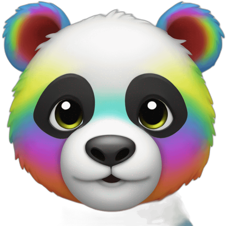 Rainbow panda  emoji