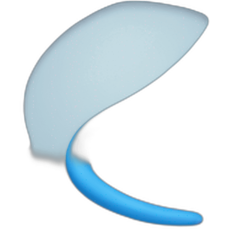 blue boomerang emoji