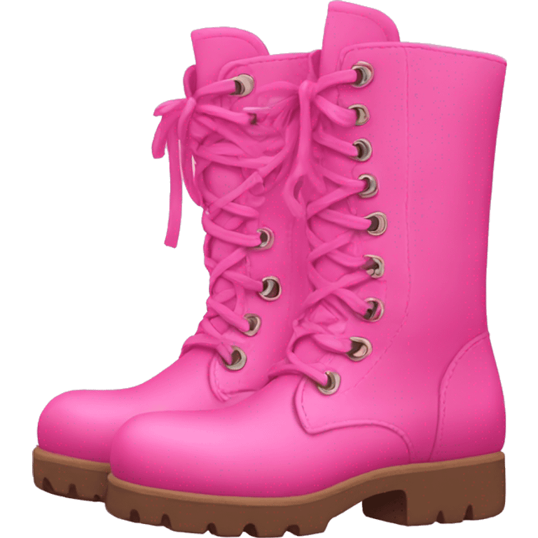 Pink boots emoji