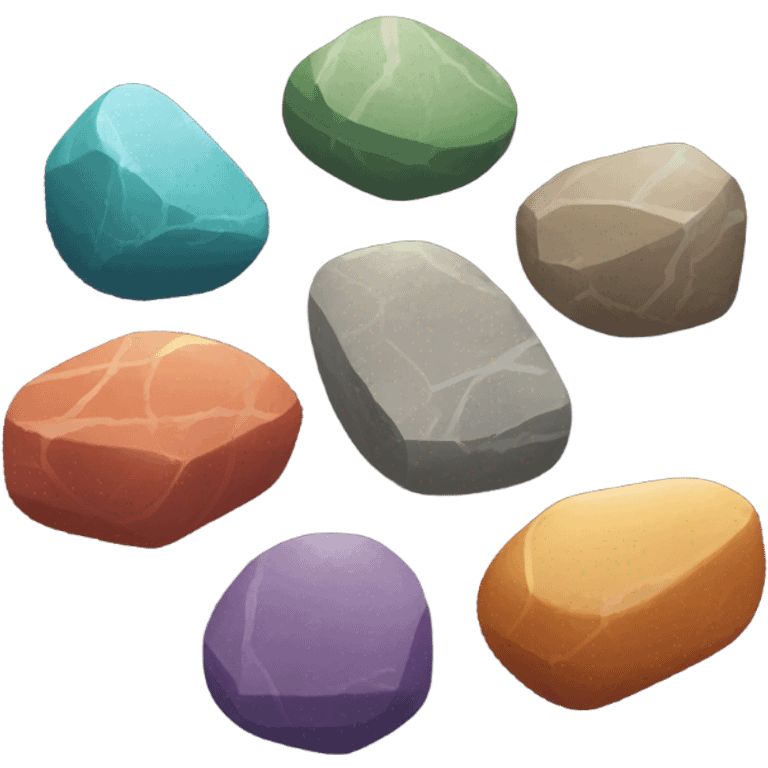 Five stones Squid Game. emoji