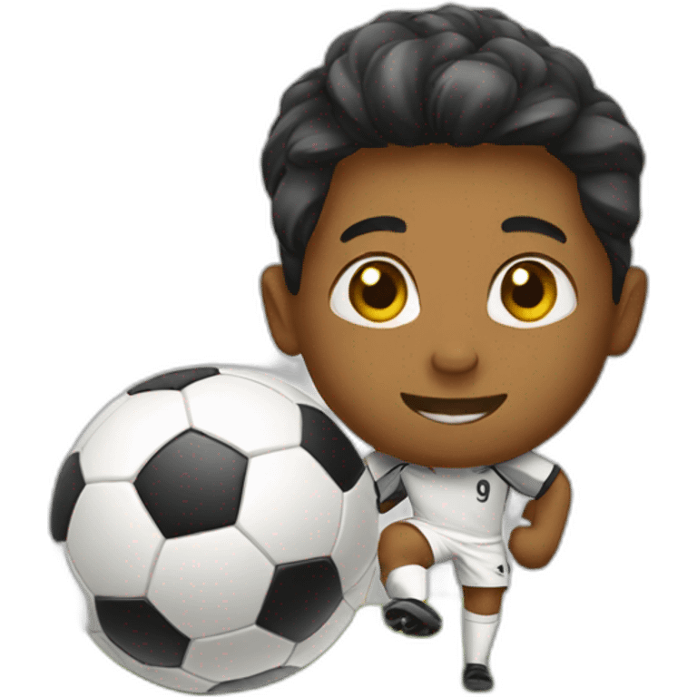 playing soccer emoji