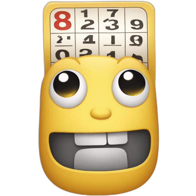 bingo ticket emoji