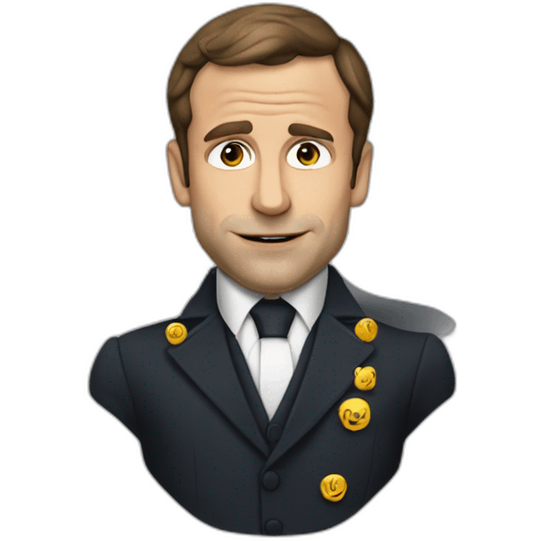 Macron fume une clope emoji