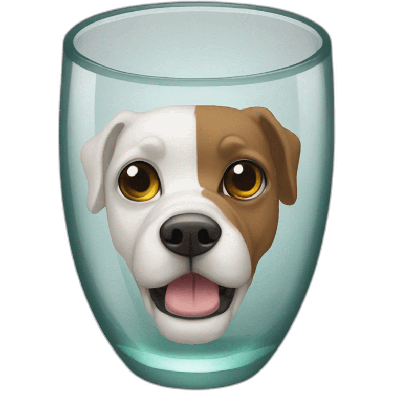 Carlin with d’un glass emoji