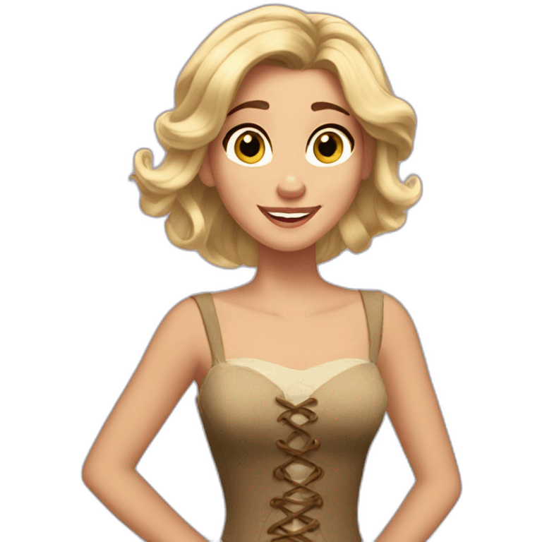 Tangled Disney girl blonde emoji