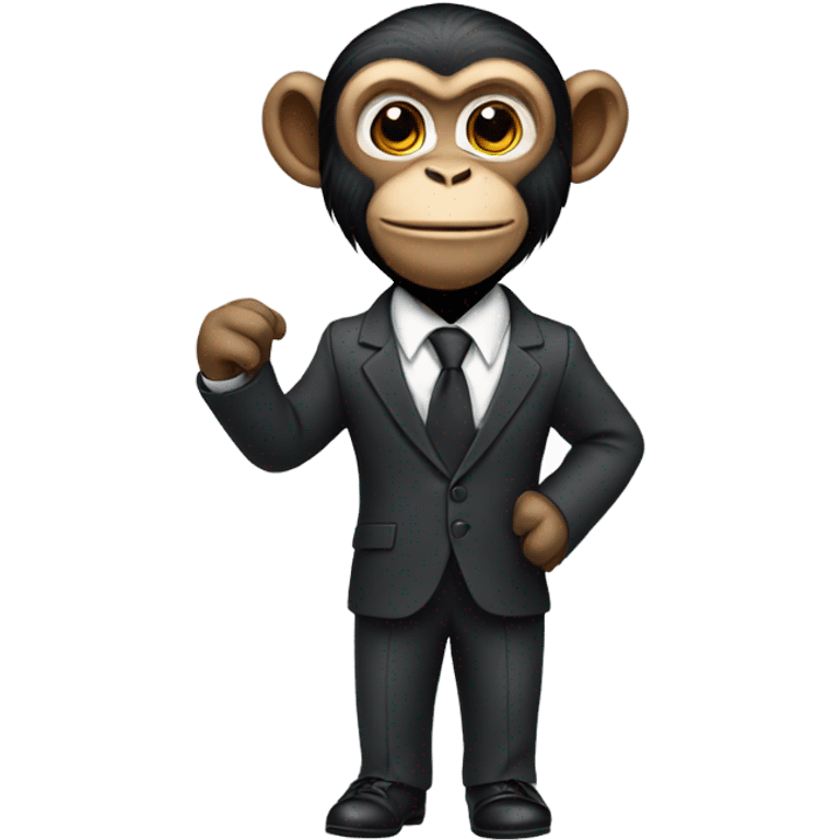 Monkey with a suit on  emoji