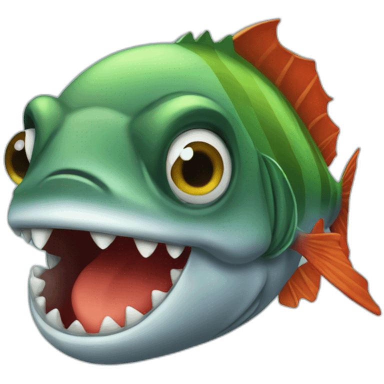 Kind Piranha hello emoji