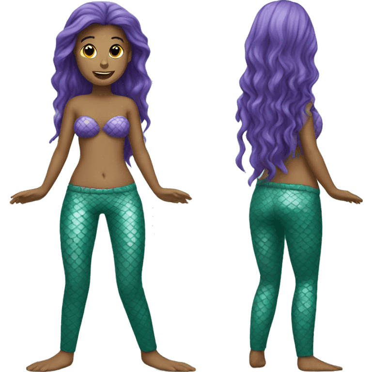 a mermaid with pants emoji