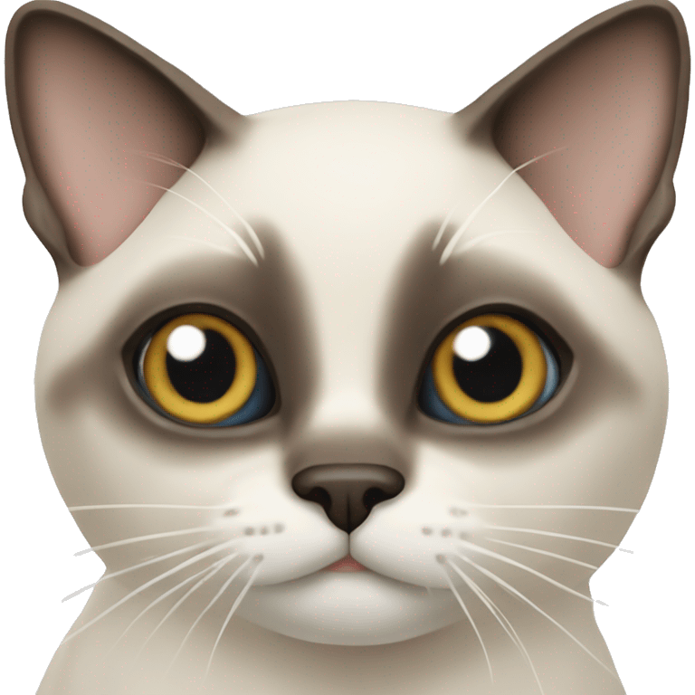 Snowshoe Siamese cat emoji