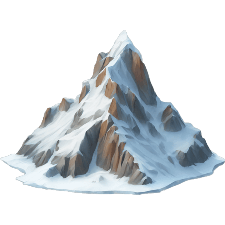 The mountains of Chamonix emoji