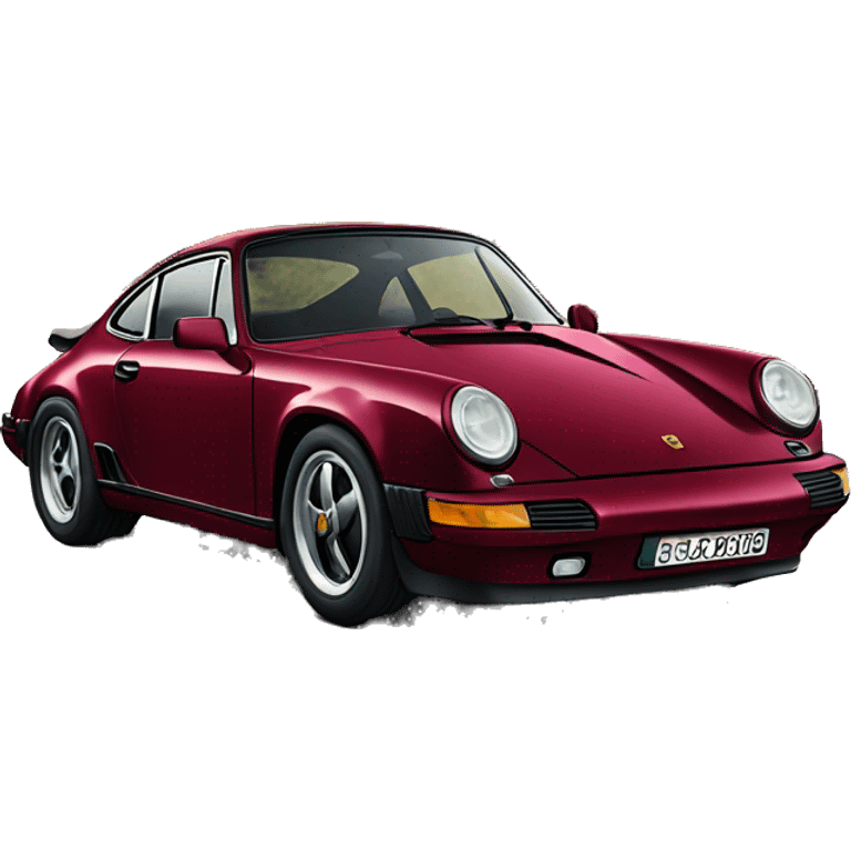 Wine red porsche emoji