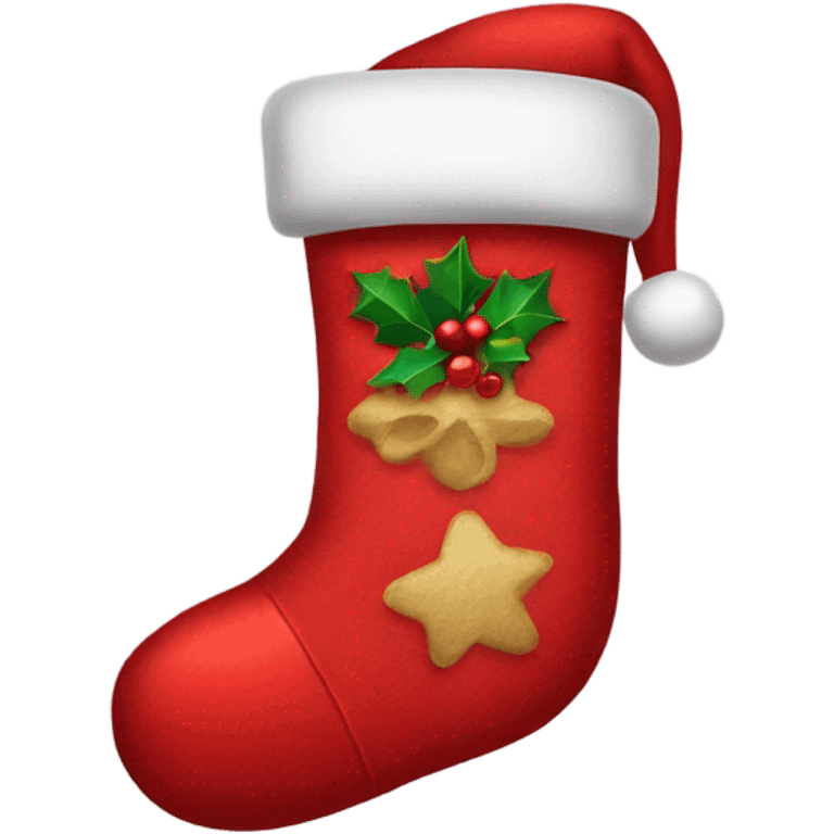 Christmas stocking emoji