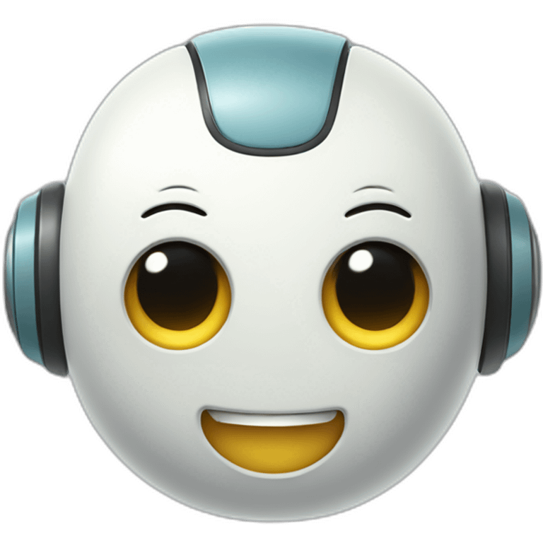 cute happy robot emoji