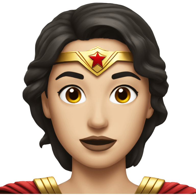 Wonderwoman face emoji