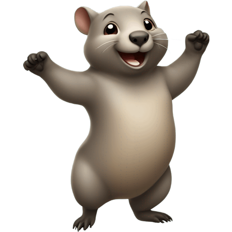 Wombat dancing emoji