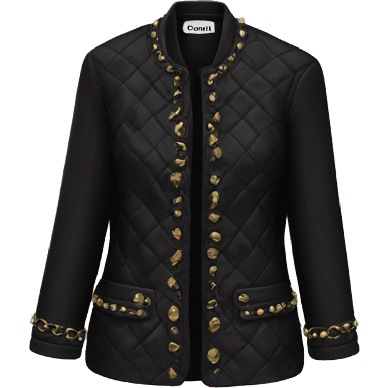 Black chanel jacket clothing  emoji