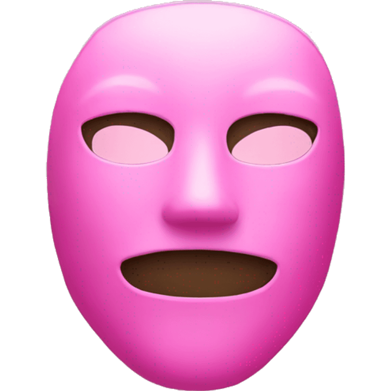 pink mask emoji