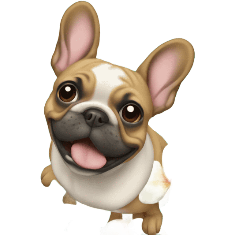 Frenchie in Hawaii emoji