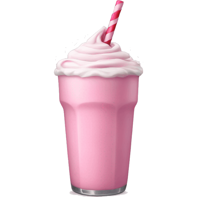 Pink milkshake emoji