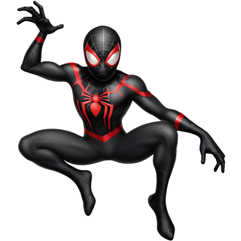 black spiderman  emoji