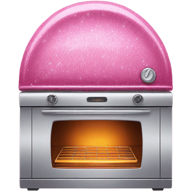 Pink oven with glitter  emoji