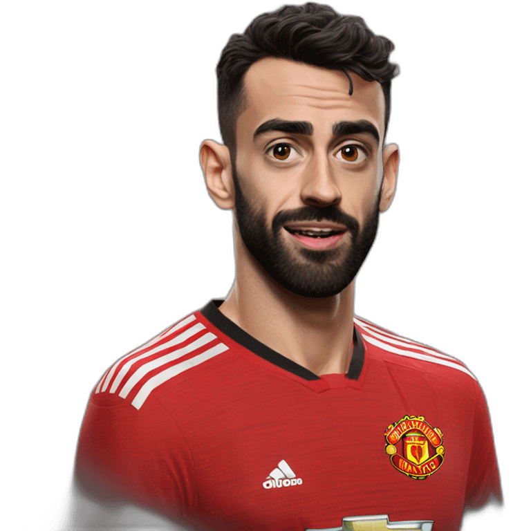 Hyper realistic Bruno fernandes man united emoji