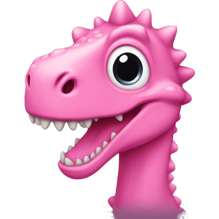 Pink dino emoji