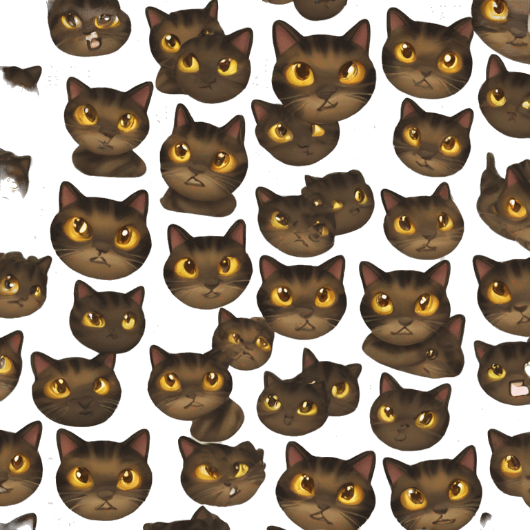 Tortoiseshell cat emoji