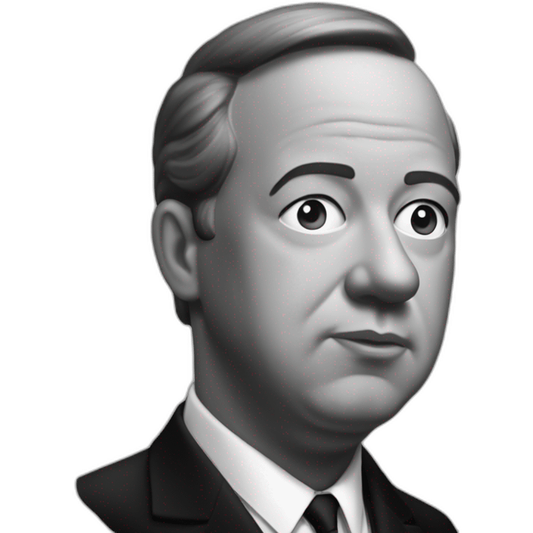 realist black and white alfred hitchcock emoji