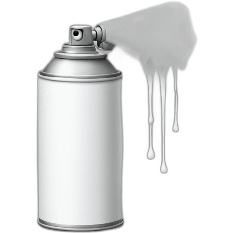 spray can spraying white emoji