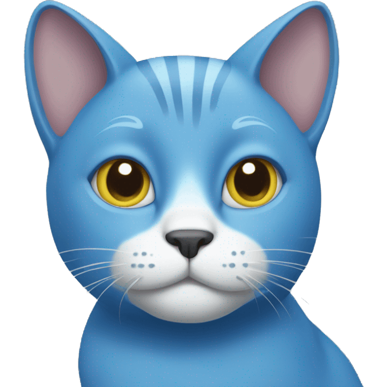 blue cat emoji