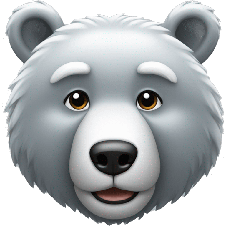 Silver bear  emoji