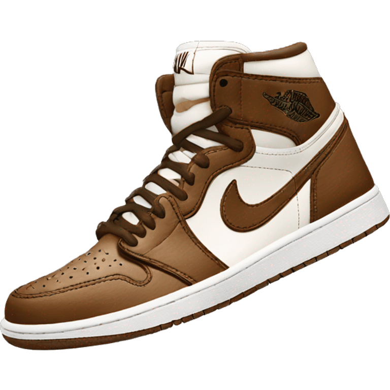 Brown Jordan 1s emoji