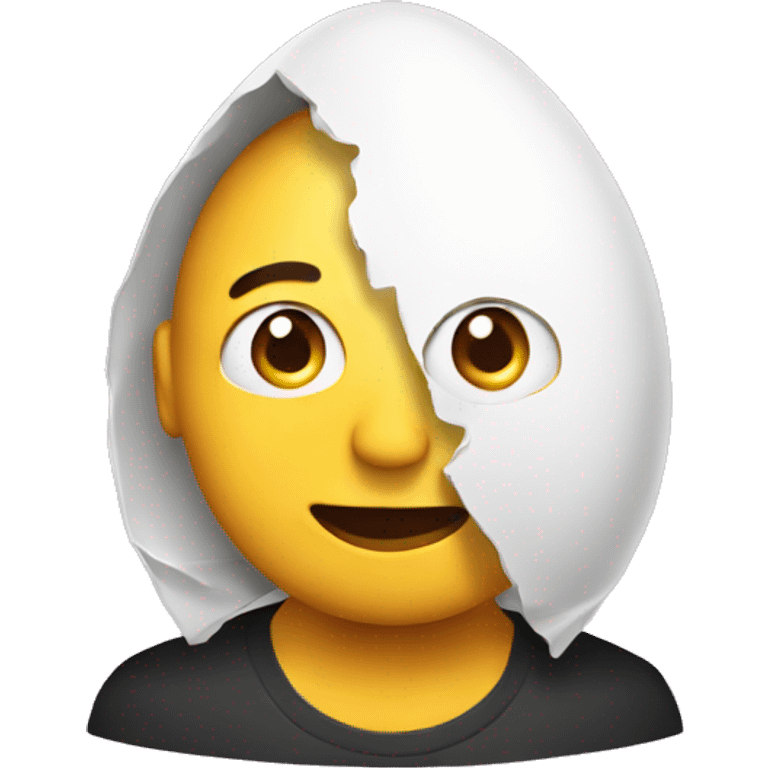 a fan with egg emoji