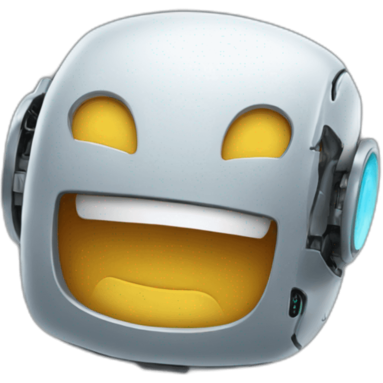 robot laughing emoji