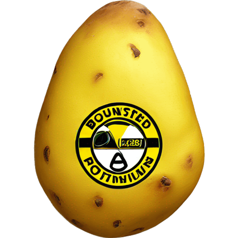 dortmund kit but the logo is a potato emoji