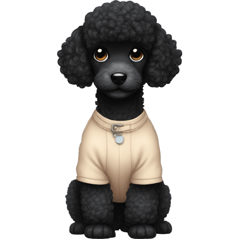 black poodle baby cute emoji