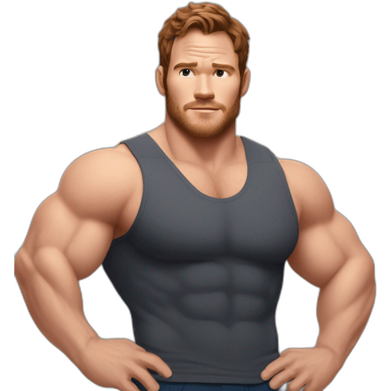 Chris Pratt Bodybuilder gigant emoji