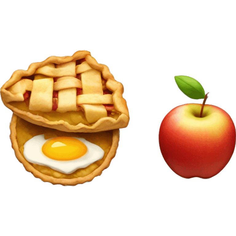 apple,egg,pie emoji