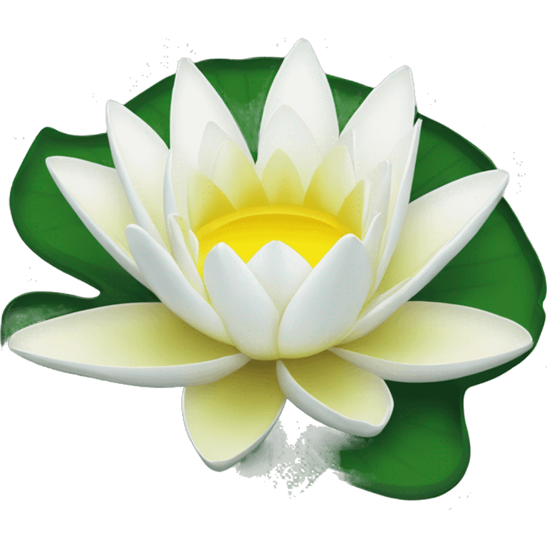 White Water lily emoji