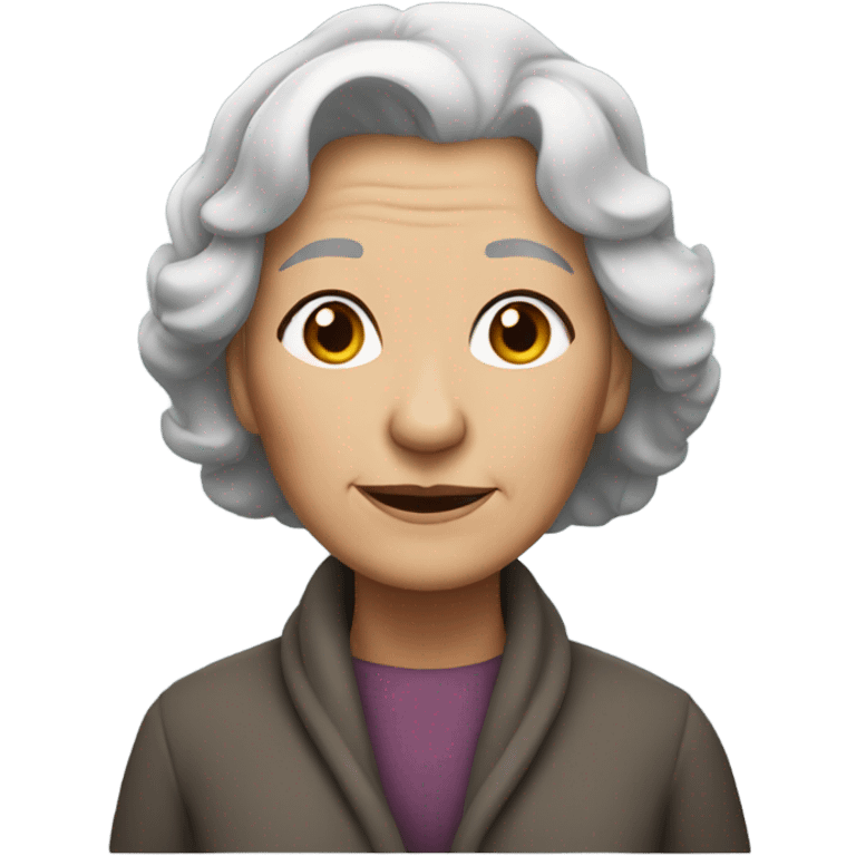 grandma without glasses emoji