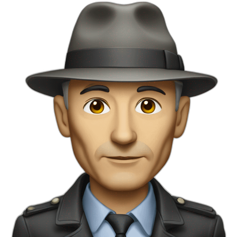 Robert Oppenheimer with hat emoji