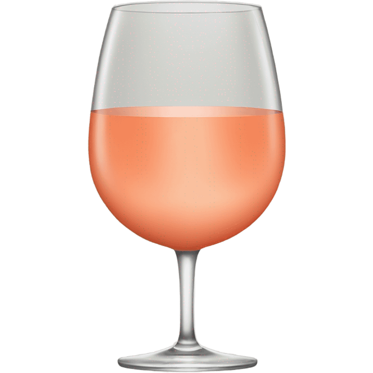 salmon colored wine glass emoji