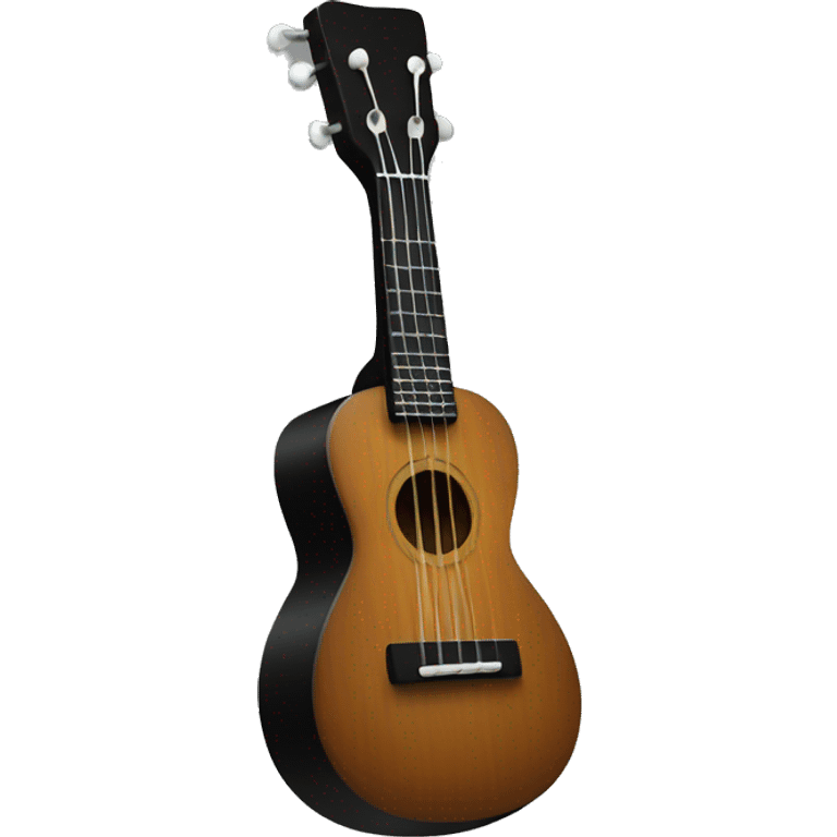 Black ukulele emoji