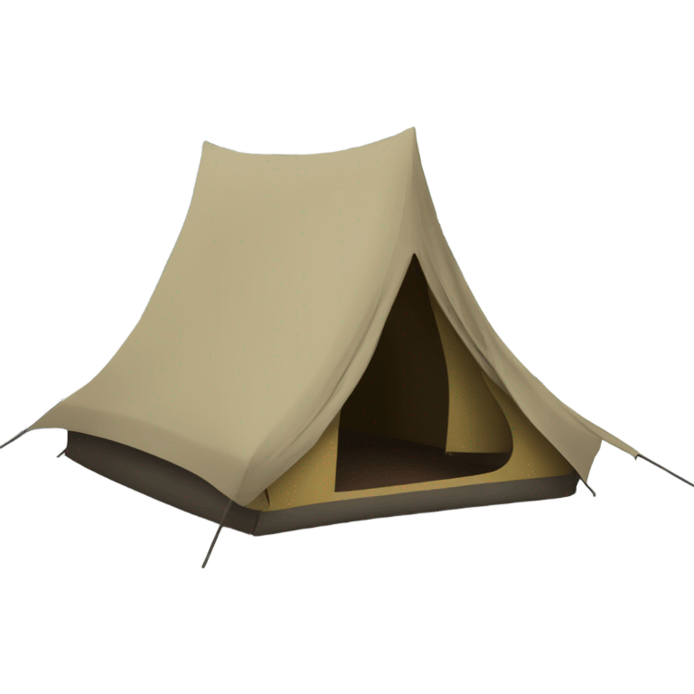 A tent in a forest  emoji