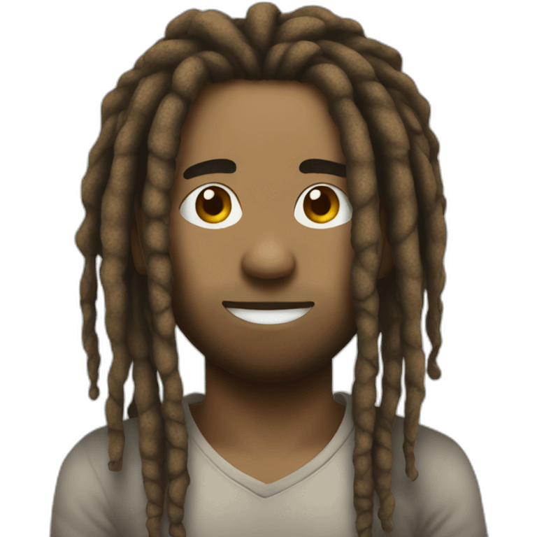 With dreads emoji