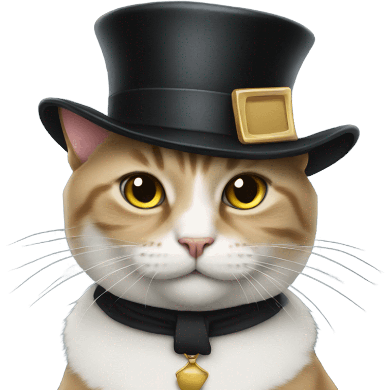 cat with a tophat emoji