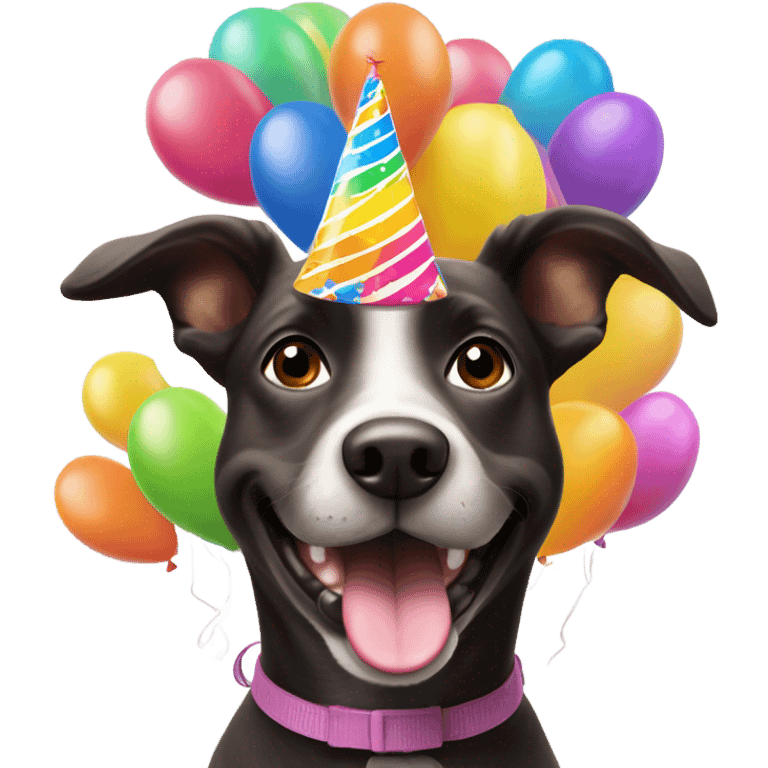 Happy birthday dog emoji