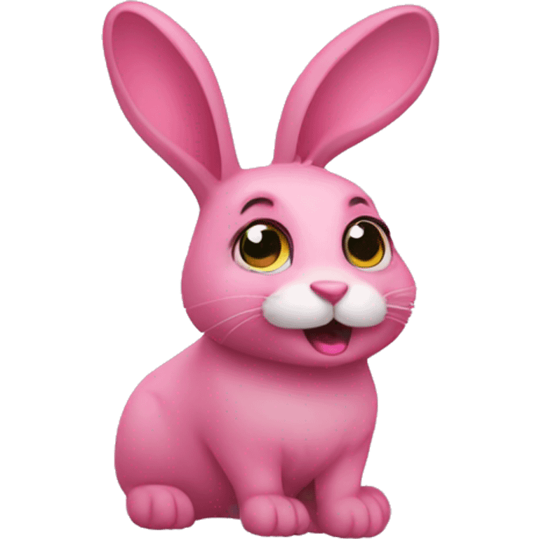 Pink rabbit  emoji