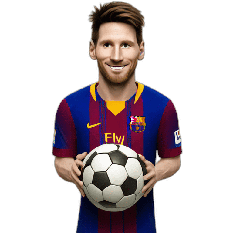 Messi avec 8 ballon d’or emoji